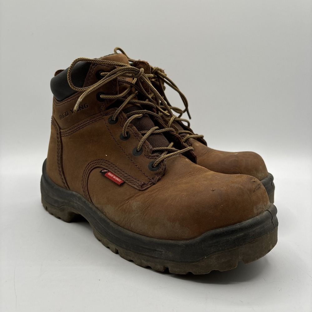 RED WING Boots 2241 COMPOSITE TOE STATIC DISAPATIVE Men's‎ Size 6 D Brown